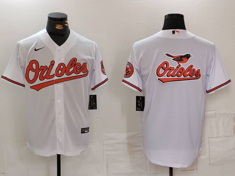 Men Baltimore Orioles Blank White Game 2024 Nike MLB Jersey style 3